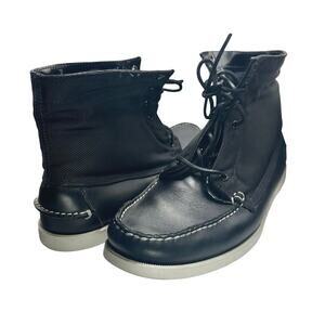 Sebago x Vane | Men | Docksides Leather Nylon Convertible Boat Shoes | Size 13 M